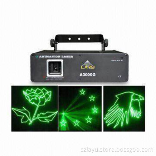 3000MW Green Animation Moving Head Laser Stage Light (A3000G)
